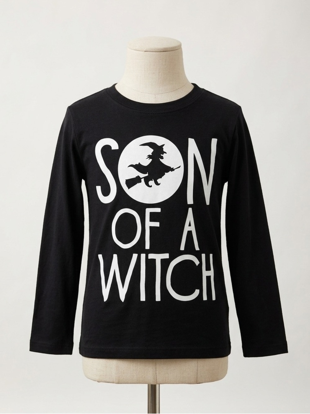 Childrens Place Son Of A Witch Long Sleeve Halloween Graphic Tee Toddler Boys 3T